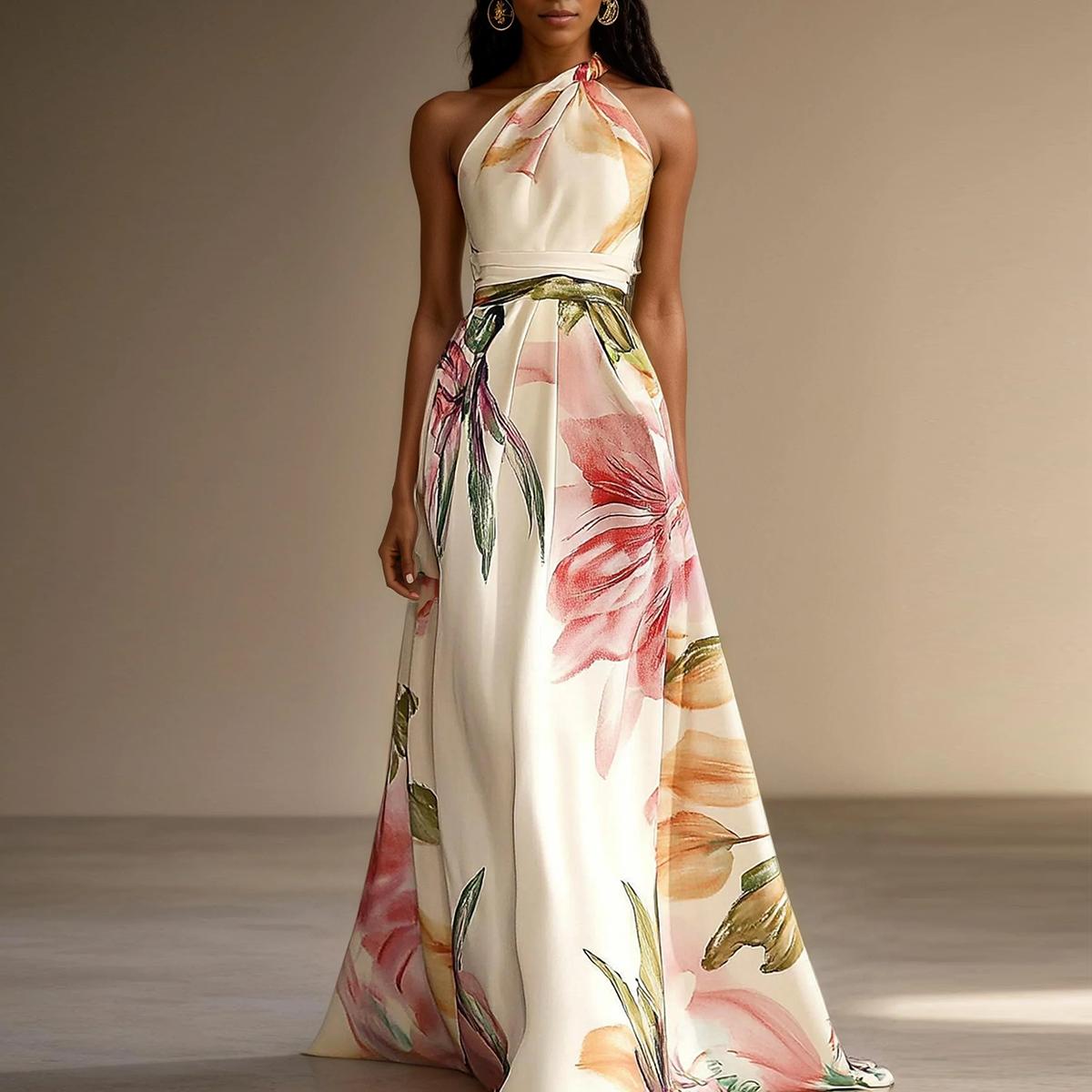 Floral Print Maxi Dress